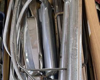 Vintage Car Parts (Chrome Trim Pieces)