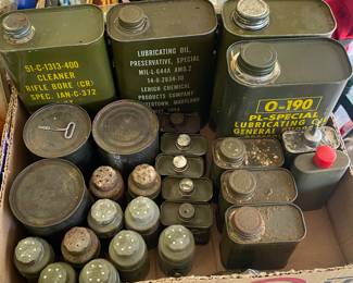 Military Oil and Cleaners