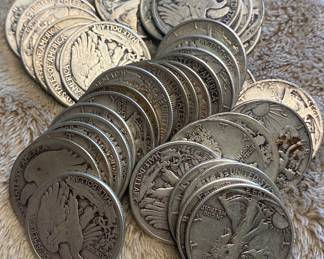 Silver Walking Liberty Half Dollars