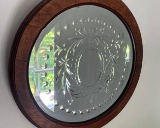 Antique Etched Mirror