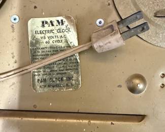 Back of Sun-Drop Pam Clock