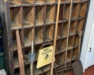 Old Primitive Cubby Hole Display