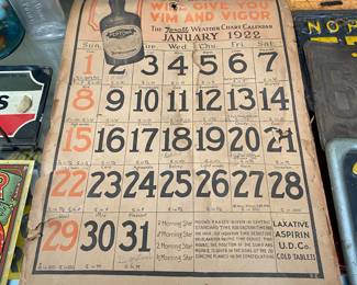 1922 Peptona Calendar