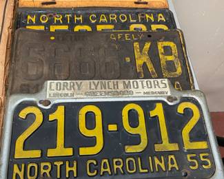 Old License Plates and City Tags