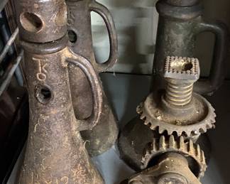 Large Antique Screw Jacks