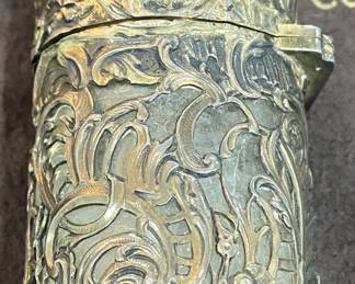 Tiffany Sterling Overlay Jar