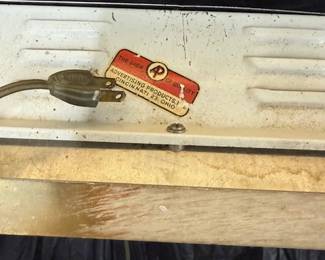 Back of Diet Pepsi Clock