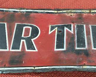 Star Tires Metal Sign (Barn Hanger)