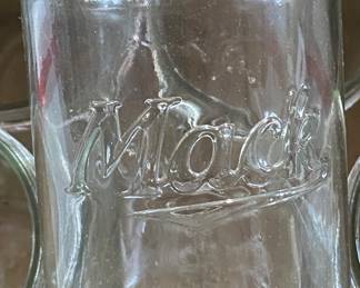 Vintage Mack Bulldog Tough Glass Jars