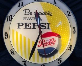 Pepsi Cola Double Bubble Clock (Advertising Products)