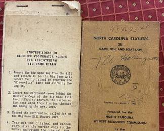 T.W. Hollingsworth Business Card and Wildlife Paper Ephemera