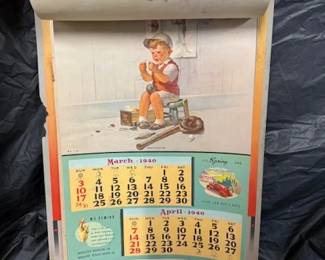 1940 Texaco Calendar
