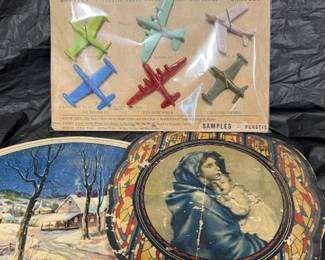 1960s Plastic Airplanes Salesman Samples/Advertising Fans