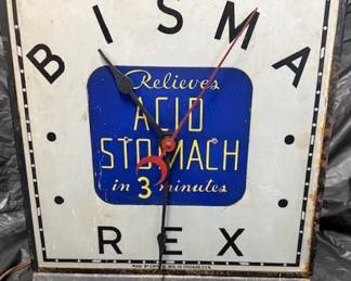 1940s Rexall Bisma Rex Advertising Clock (Running)