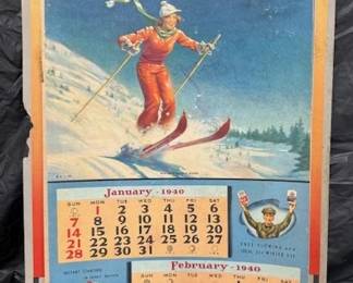1940 Complete Texaco Calendar