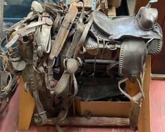 Old Saddle and Horse Gear
