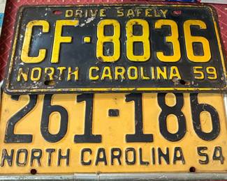 North Carolina License Plates