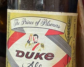 Duke Ale Paper Label Bottle