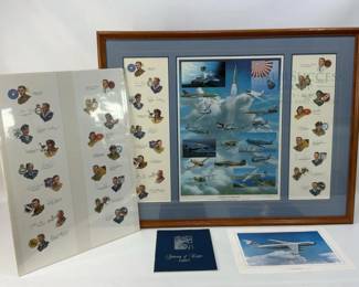 Limited Edition Jay Ashurst "Gathering of Eagles 1987" Framed Art