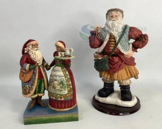 Jim Shore Santa Claus Figurines, "In The Season Of Loving Hearts"