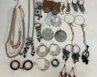 Jewelry Lot - Mixed Earrings and Necklaces