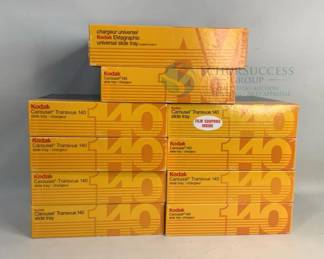 Kodak Carousel Slide Trays With Slides