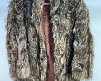 Brown Fur Coat with Satin Lining