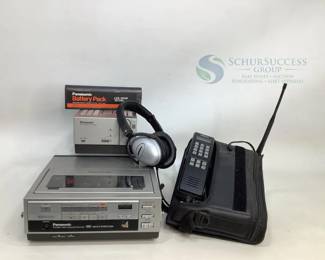 Panasonic NV-180 Portable VHS Video Recorder & Stereo Audio Accessories