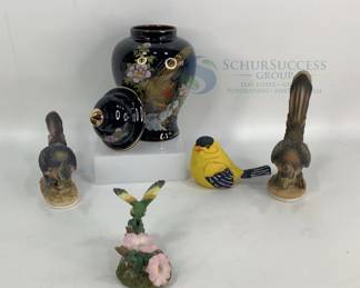 Decorative Ceramic/Porcelain Vase & Bird Figurines