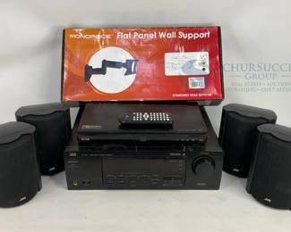 JVC RX-558VBK Stereo Receiver, LG BPM53 Blu-ray Player, 4 JVC Speakers