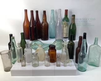 Antique and Vintage Glass Bottles Collection
