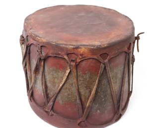 Lot 424 Native American Pueblo Drum