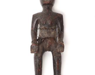 Lot 482 Wood Carved Female Ancestor Figure