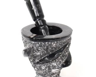 Lot 104 Lovely Fossil Mortar and Pestle, Orthoceras Fossils