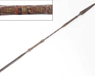 Lot 39 Intricate Silver Copper Iron Tuareg Lance