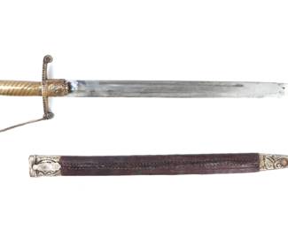 Lot 40 Early Argentinian Gaucho Sword Scabbard