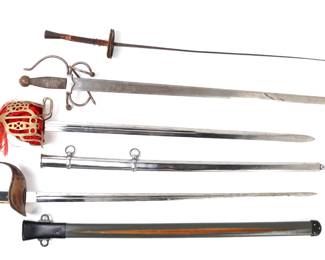 Lot 6 Lot of Four Swords