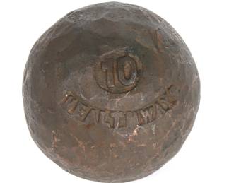 Lot 493 Vintage Shot Put, Cast Iron