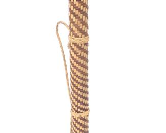 Lot 440 Unique Vintage Filipino Bamboo Rattan Quiver