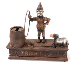 Lot 485 Adorable Trick Dog Mechanical Bank