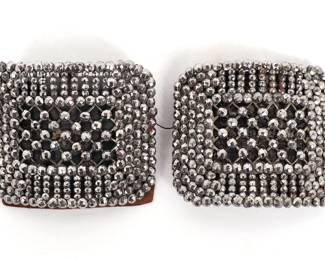 Lot 114 Original Pair of French Steel Cut Shoe Buckles