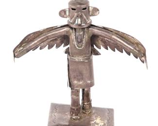 Lot 428 Jeffrey Castillo Vintage Kachina Doll, Silver 70 grams