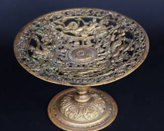 Lot 496 Brass Pierced Poseidon Tazza