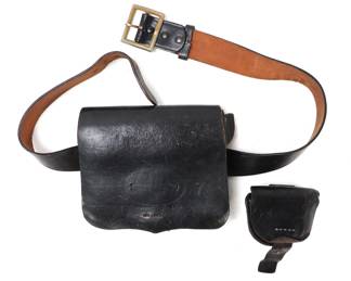 Lot 47 Civil War Reproductions Belt Pouches