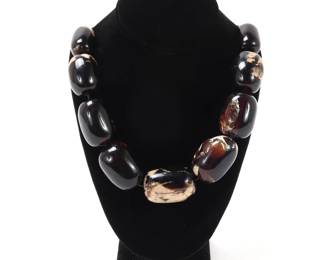Lot 103 Gorgeous All Natural Chunky Amber Necklace