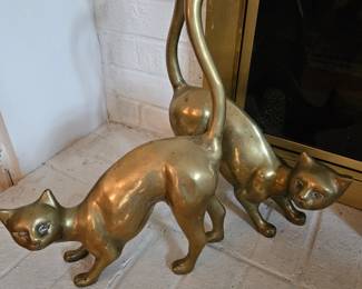 12" brass cats