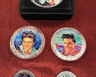 COLORIZED ELVIS PRESLEY COLLECTOR COINS