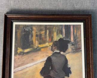 Print By Edgar Degas Woman Viewed From Behind