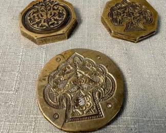 Hand Carved Brass Jewelry Molds Indian origin
