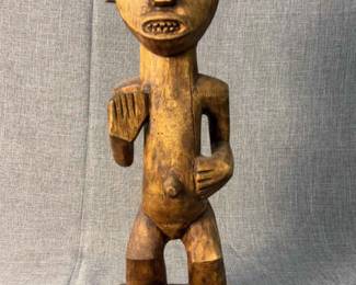 Hand Carved Antique African Sculpture From The Luba People Of The Democratic Republic Of Congo